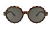Lunettes de soleil rondes pour femme - Emma Ecaille