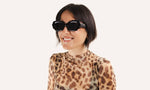 Lunettes de soleil ovales pour femmes - Vilma noir