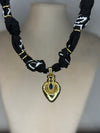 Collier/Bracelet noir - Fiole Spiritus