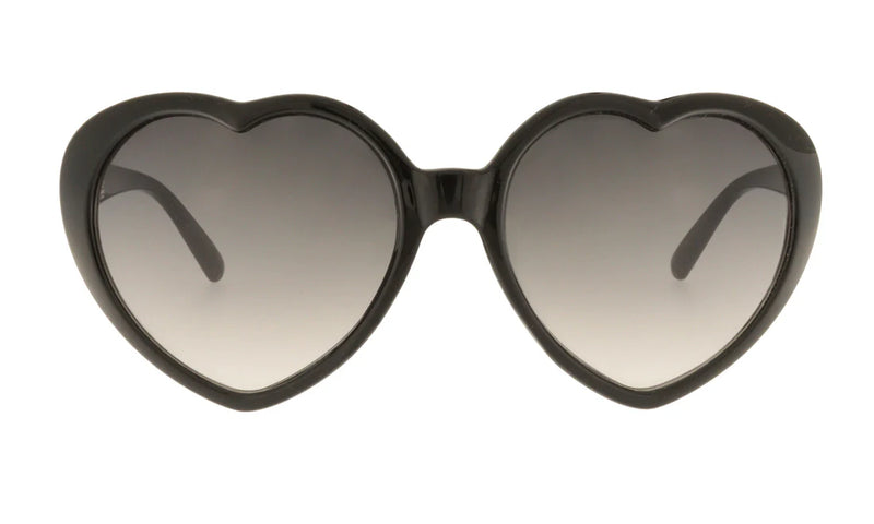 Lunettes de soleil en forme de cœur - Sue Noir