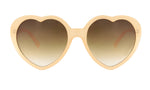 Lunettes de soleil en forme de cœur - Sue Rose
