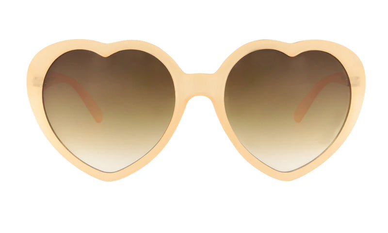 Lunettes de soleil en forme de cœur - Sue Rose