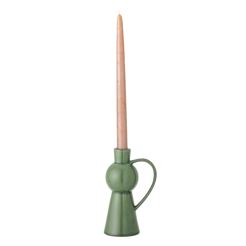 Bougeoir Fija moyen, Vert, Grès