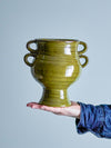 Pot/Vase Raia, Vert, Grès