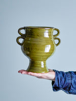 Pot/Vase Raia, Vert, Grès