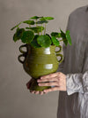Pot/Vase Raia, Vert, Grès