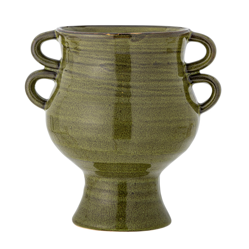 Pot/Vase Raia, Vert, Grès