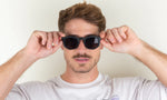 Lunettes de soleil hexagonales - Audrey Noir