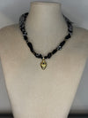 Collier/Bracelet noir - Fiole Spiritus