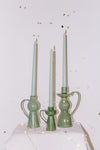 Bougeoir Fija moyen, Vert, Grès