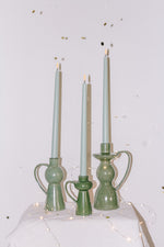 Bougeoir Fija moyen, Vert, Grès