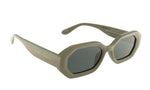 Lunettes de soleil géométriques - Billie Gris/Vert