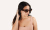 Lunettes de soleil ovales pour femmes  - Vilma Ecaille
