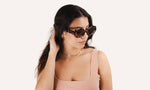 Lunettes de soleil ovales pour femmes  - Vilma Ecaille