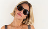 Lunettes de soleil hexagonales - Audrey Noir