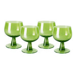 Verres à eau, set de 4, vert lime