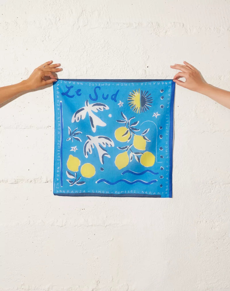 Foulard Small Le Sud - Bleu