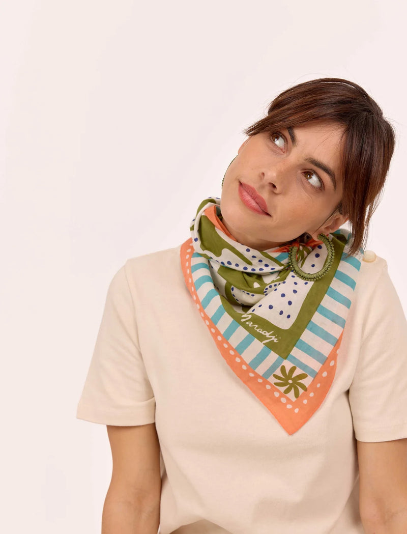 Foulard Liberté - Olive